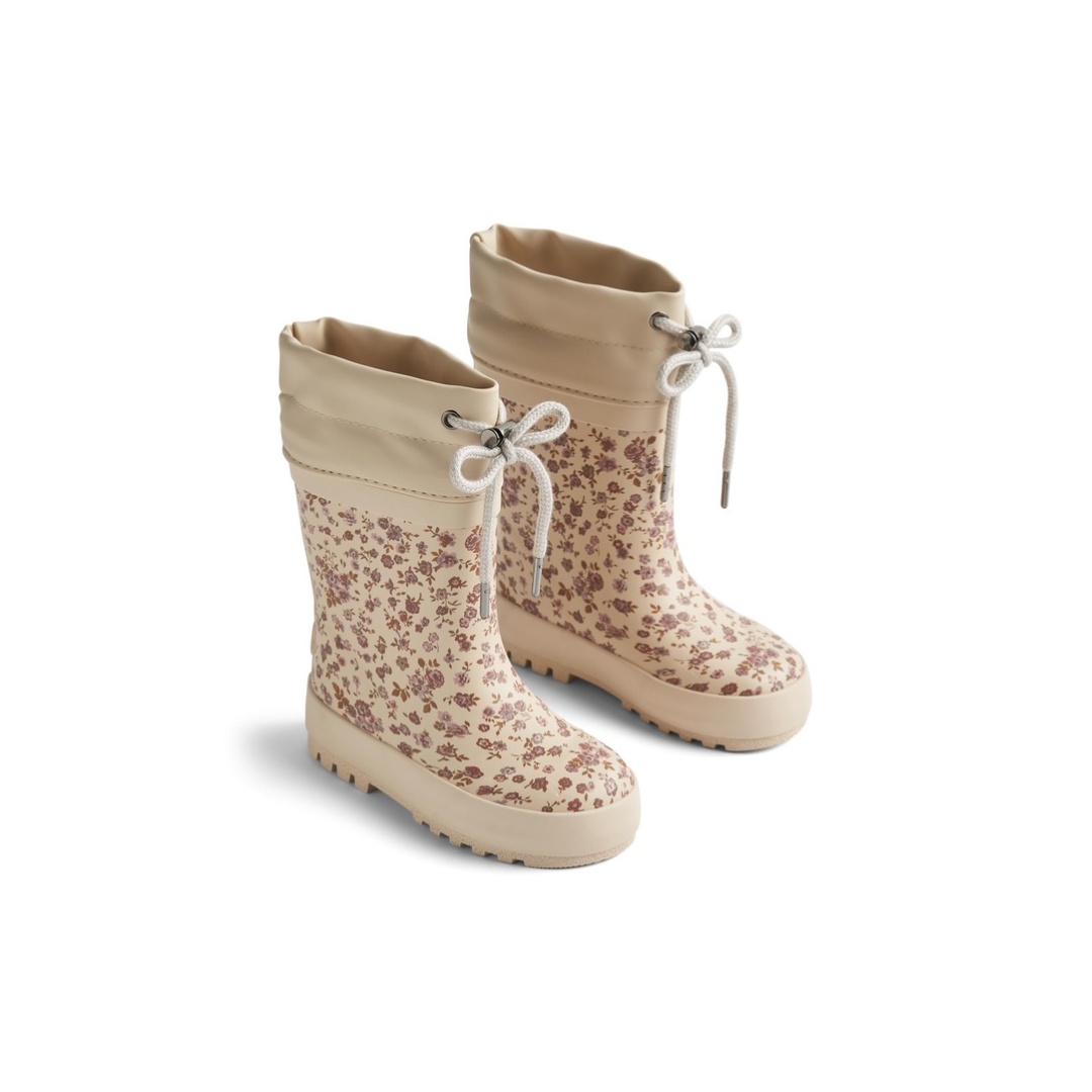 Wheat Footwear Termo gummistøvler rose flowers