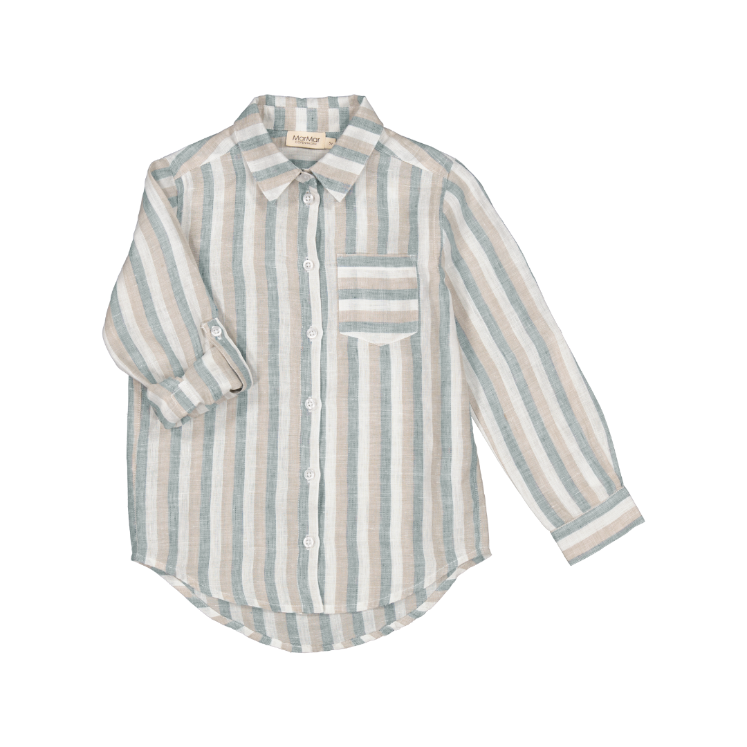 MarMar Tommy skjorte dusty blue stripe
