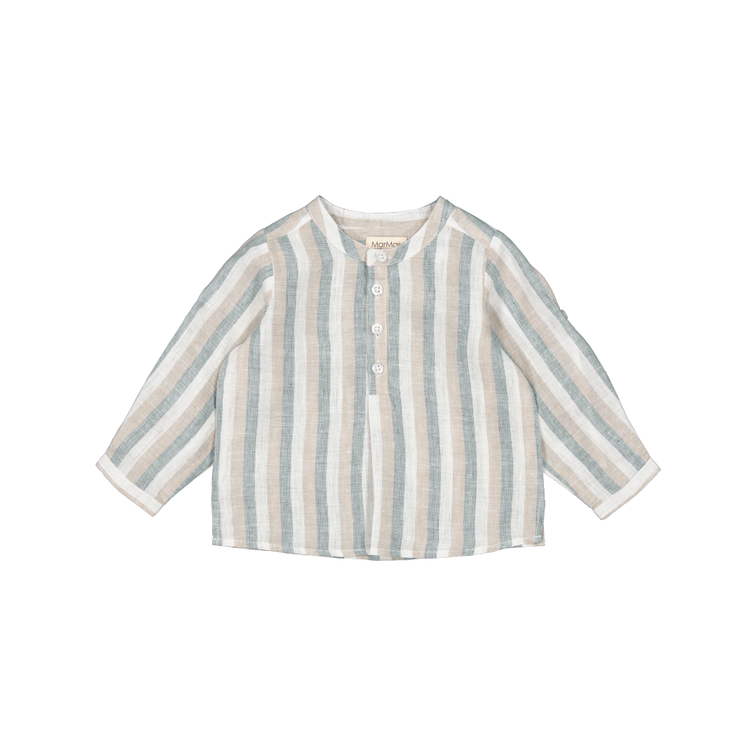 MarMar Totoro skjorte dusty blue stripe