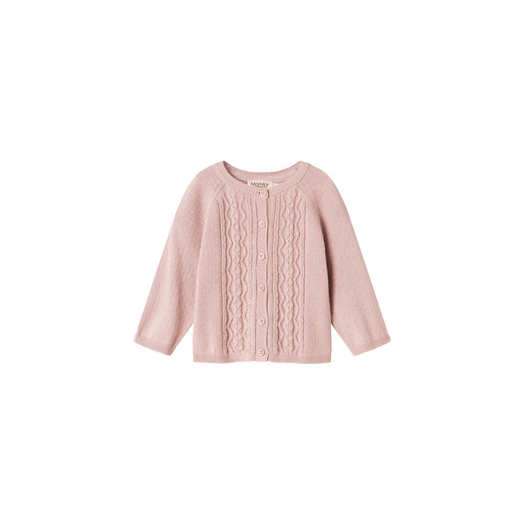 MarMar Totti strik cardigan faded rose