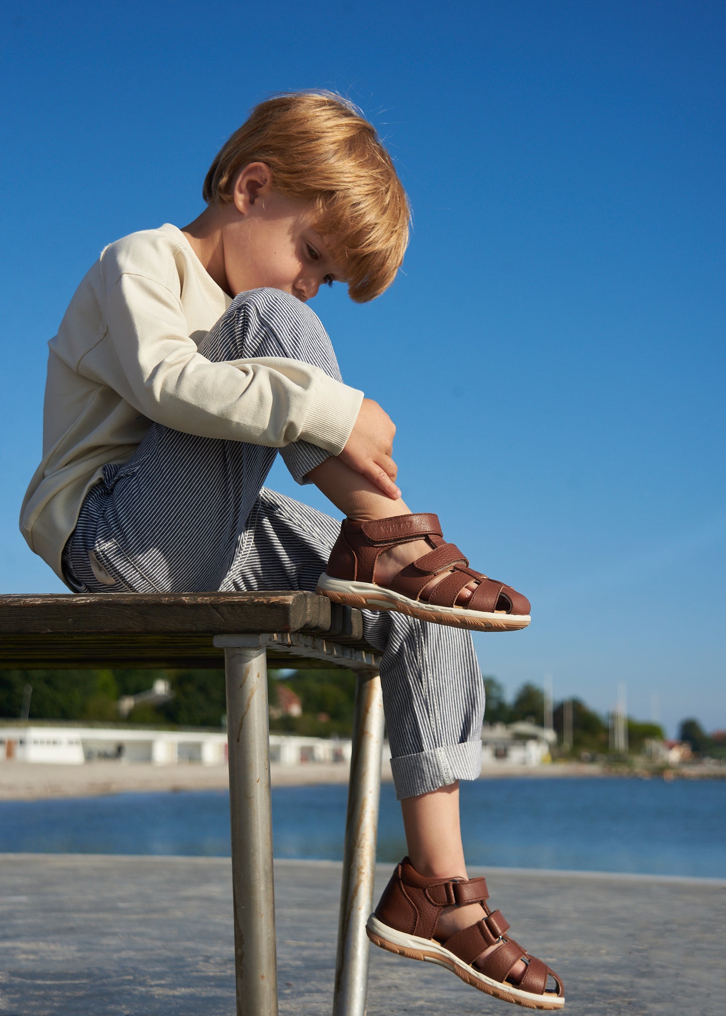 Dreng med Wheat Footwear Frei sandal cognac