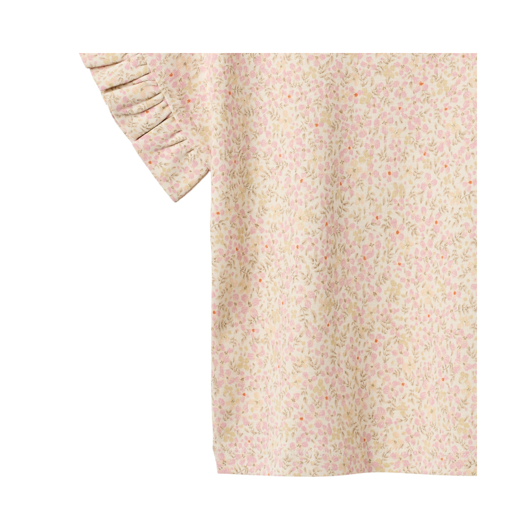 Wheat Ally t-shirt coral flowers
