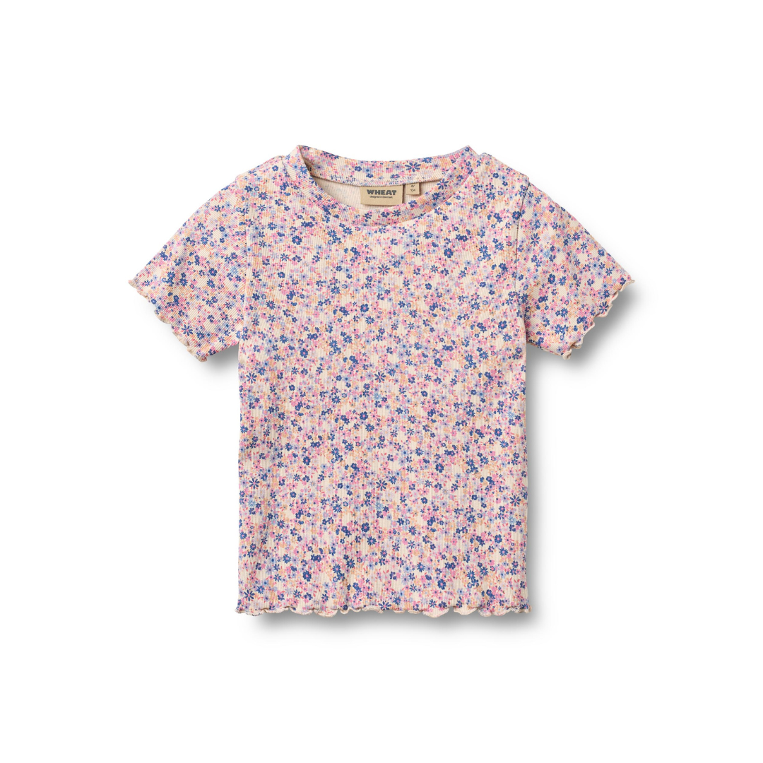 Wheat Alicia t-shirt pink blue flowers