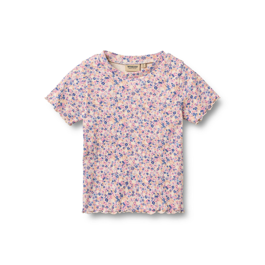 Wheat Alicia t-shirt pink blue flowers