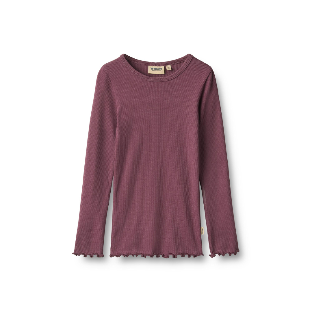 Wheat Ida rib t-shirt eggplant