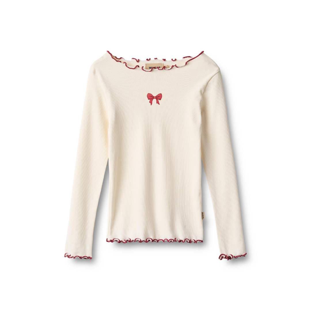 Wheat Louann rib t-shirt ivory