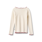 Wheat Louann rib t-shirt ivory
