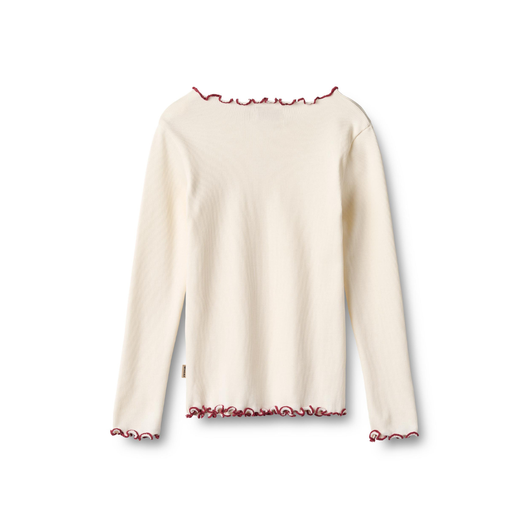 Wheat Louann rib t-shirt ivory