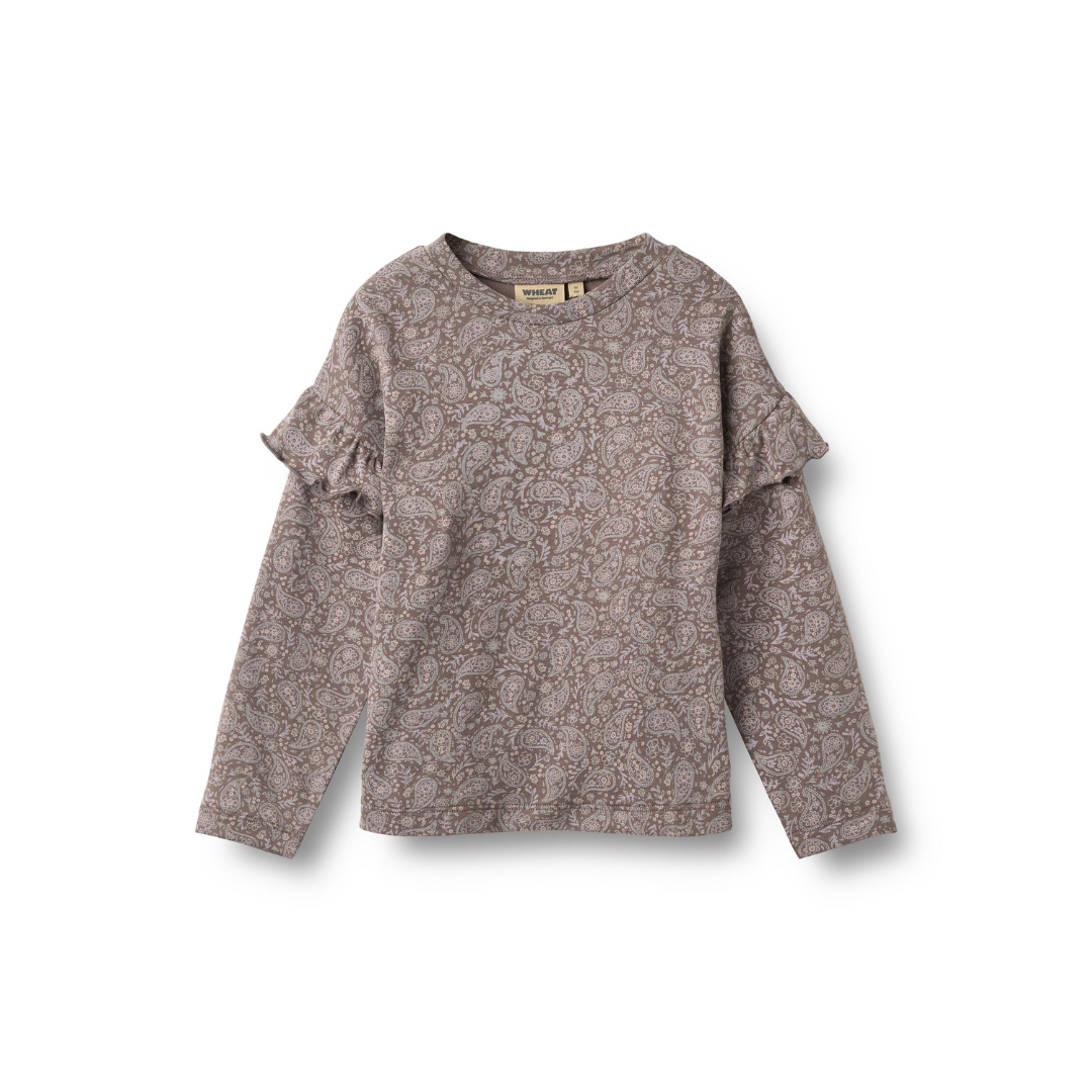 Wheat Belinda t-shirt purple plum paisley