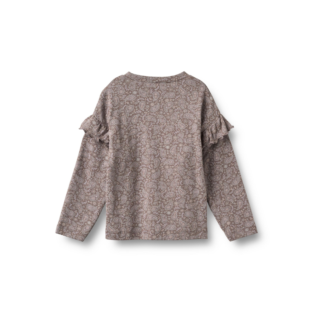 Wheat Belinda t-shirt purple plum paisley