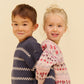 Pige med Wheat Mikmak jacquard strik pullover dim rose