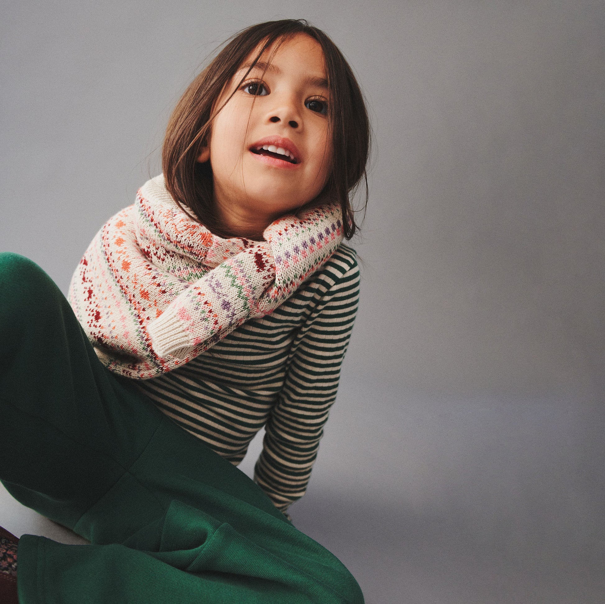 Pige med Wheat Olga strik pullover multi