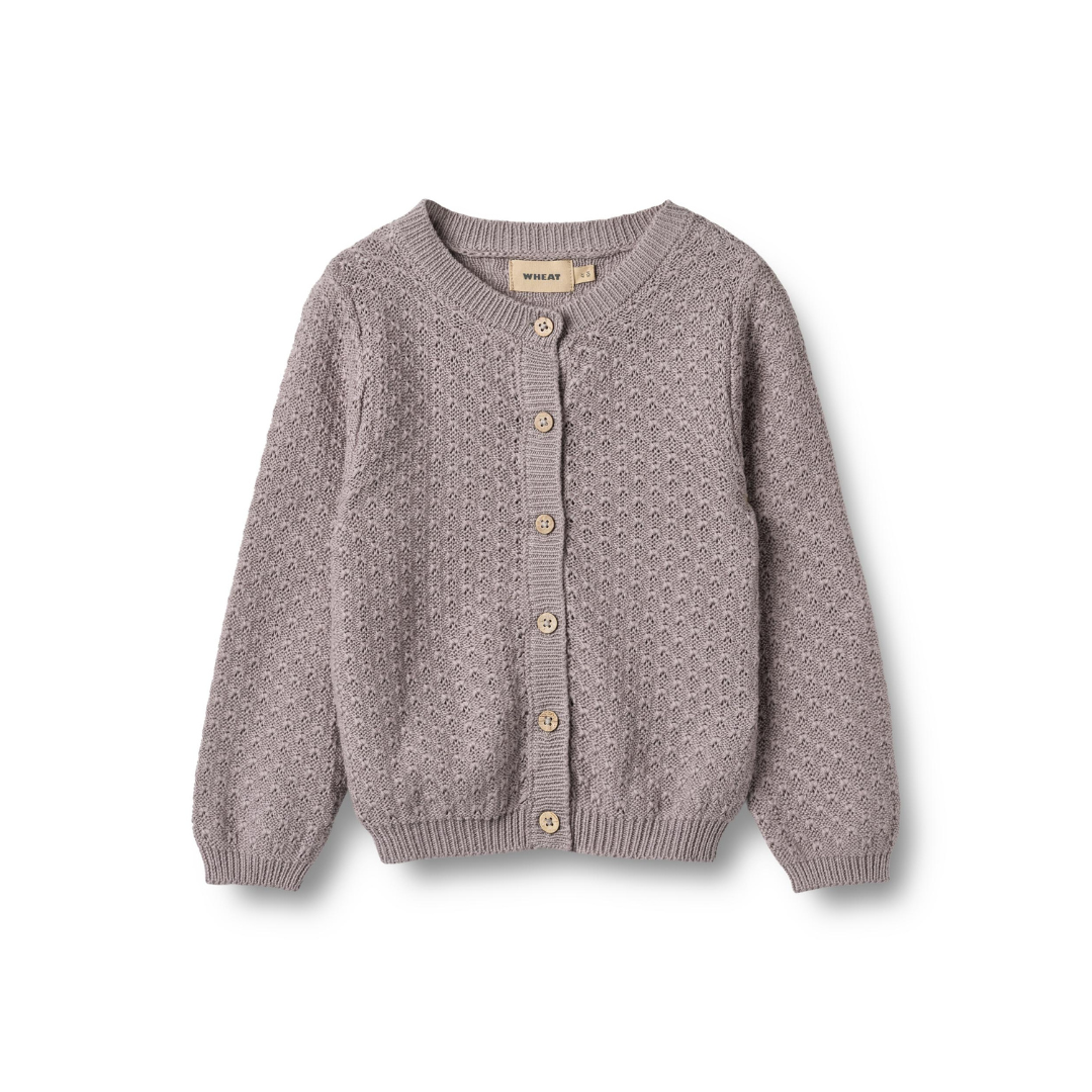 Wheat Magnella cardigan dusty purple
