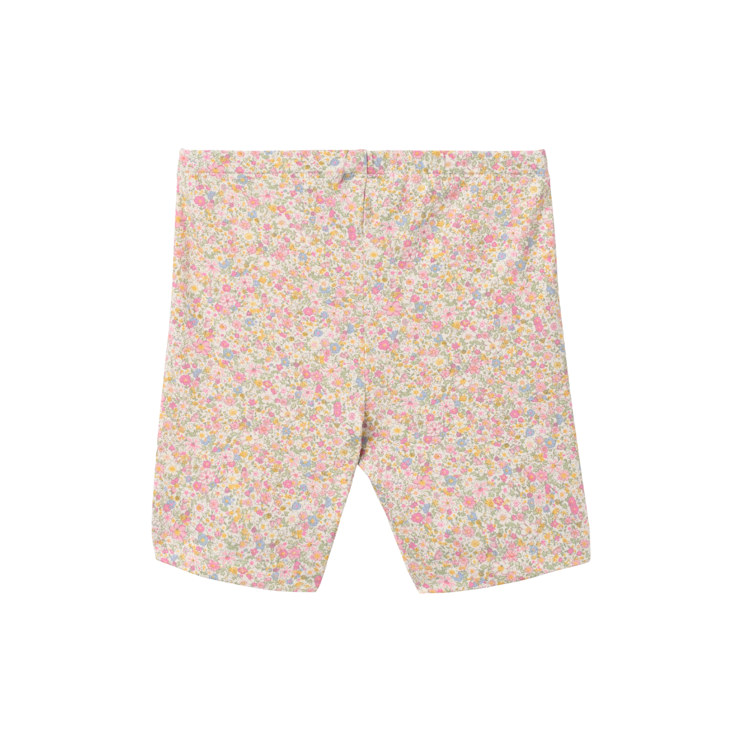 Wheat Anne biker shorts blush flower meadow