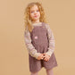 Pige med Wheat Caroline pinafore kjole plum truffle