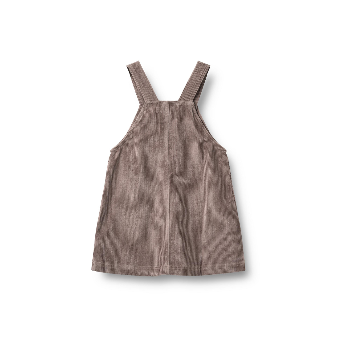 Wheat Caroline pinafore kjole plum truffle