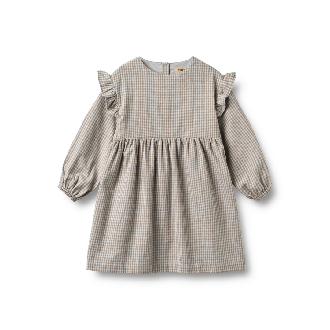 Wheat Gro kjole greybrown check