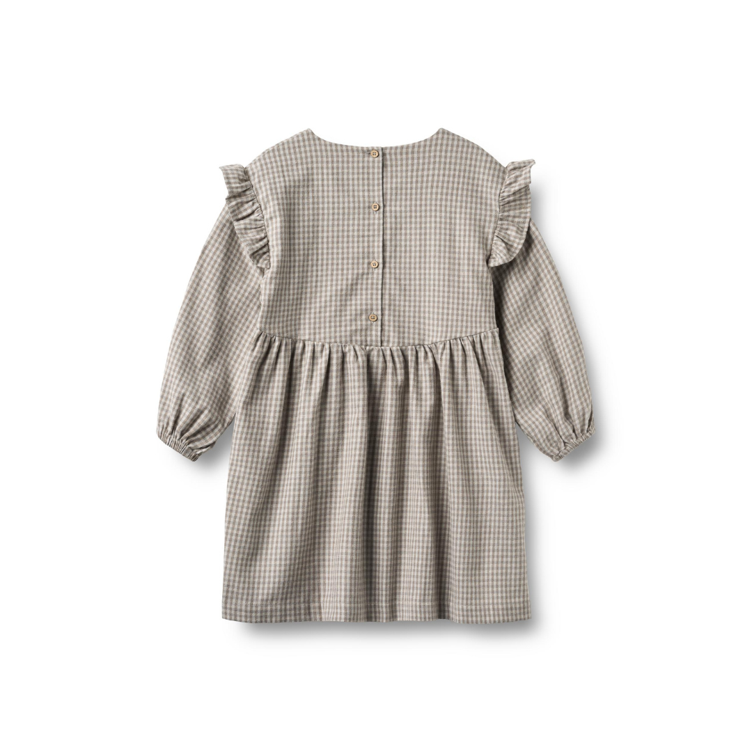 Wheat Gro kjole greybrown check