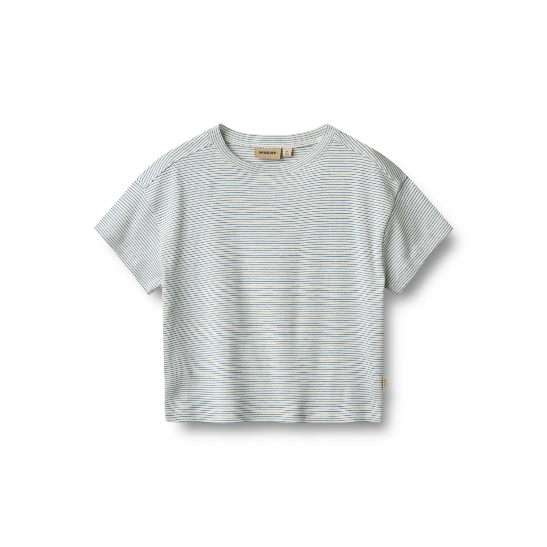 Wheat Tommy t-shirt blue stripe