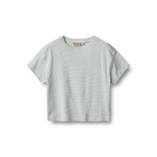 Wheat Tommy t-shirt blue stripe