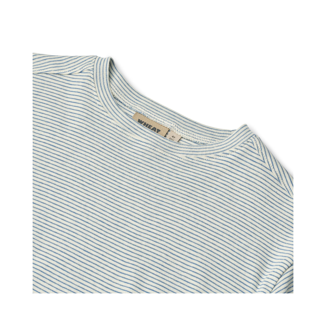 Wheat Tommy t-shirt blue stripe