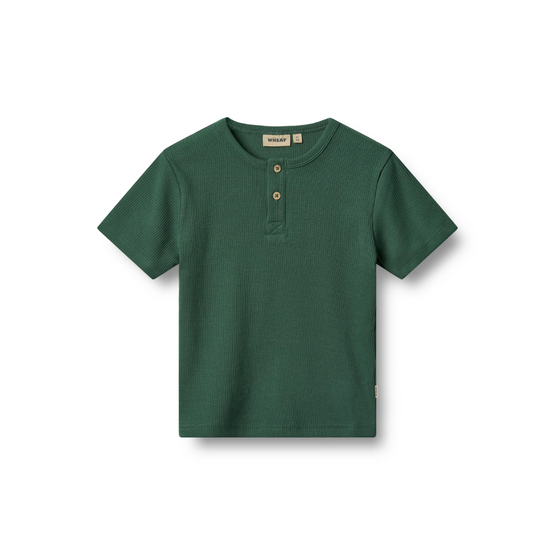 Wheat Lumi rib t-shirt green