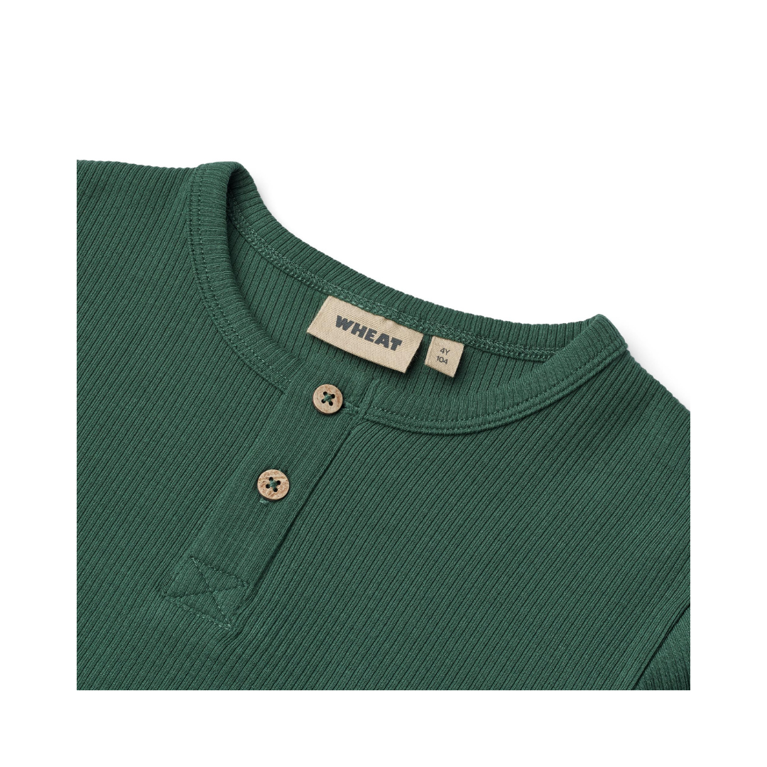 Wheat Lumi rib t-shirt green