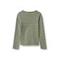 Wheat Stig t-shirt L/S dark green stripe
