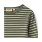 Wheat Stig t-shirt L/S dark green stripe