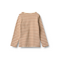 Wheat Stig t-shirt L/S warm caramel stripe
