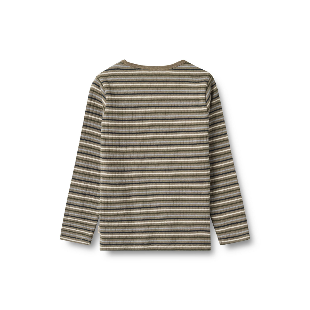 Wheat Stig t-shirt multi stripe