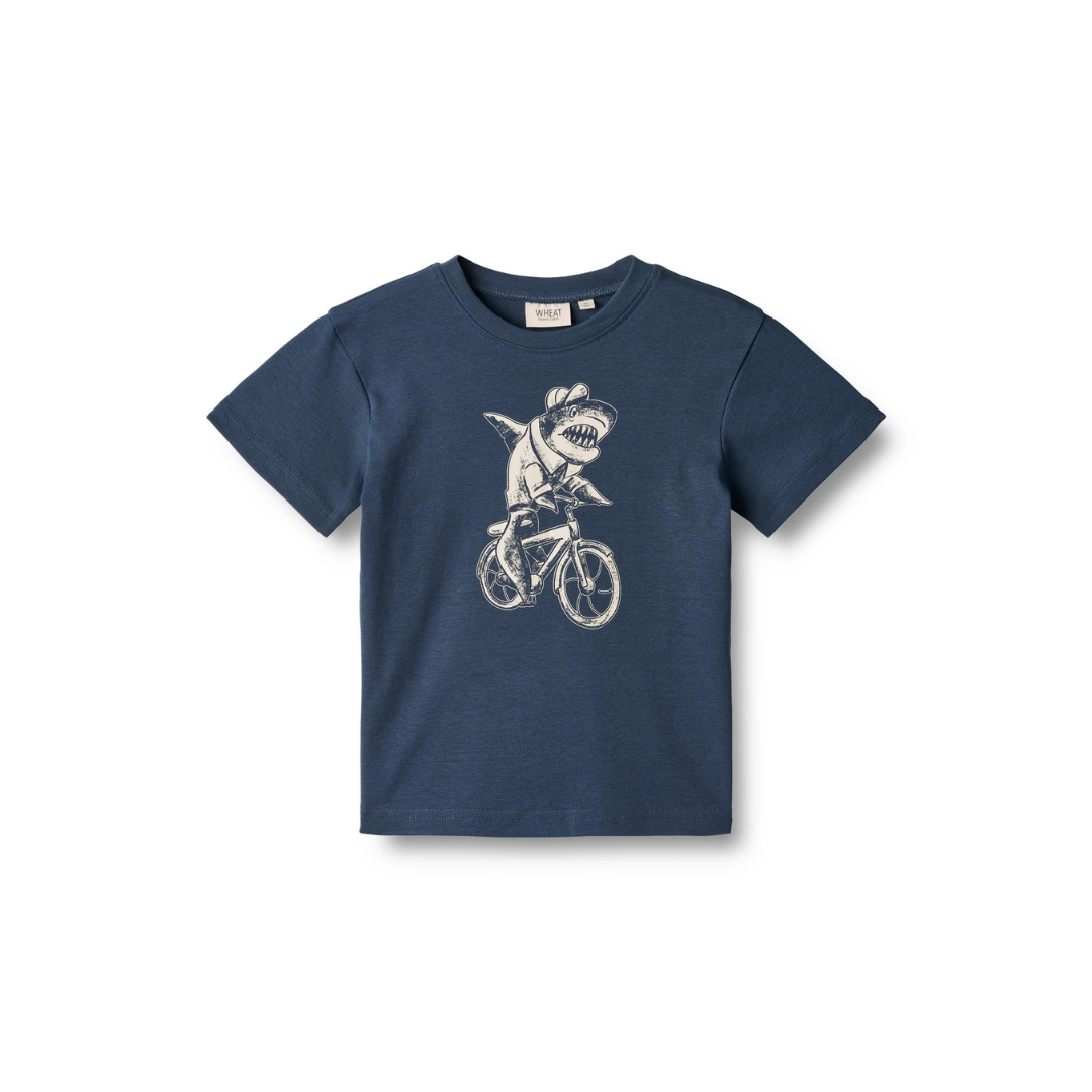 Wheat Kristian t-shirt  blue waves