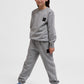 Pige med Hummel Clean adjustable pants grey melange