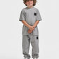 Dreng med Hummel Clean t-shirt S/S grey melange