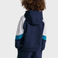 Dreng med Hummel Loose blocked zip hoodie dress blues