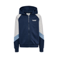 Hummel JR loose blocked zip hoodie dress blues/faded denim