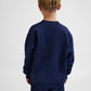 Dreng med Hummel Loose crewneck bee sweatshirt dress blues