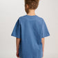 Dreng med Hummel JR Loose t-shirt S/S dutch blue