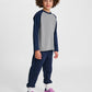Dreng med Hummel JR Raglan loose t-shirt L/S bee dress blues