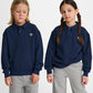 Dreng og pige med Hummel Pique loose polo sweatshirt dress blues