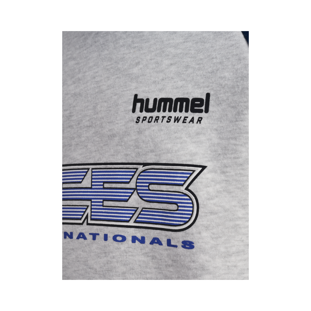 Hummel JR oversized iconic crew bees light grey melange