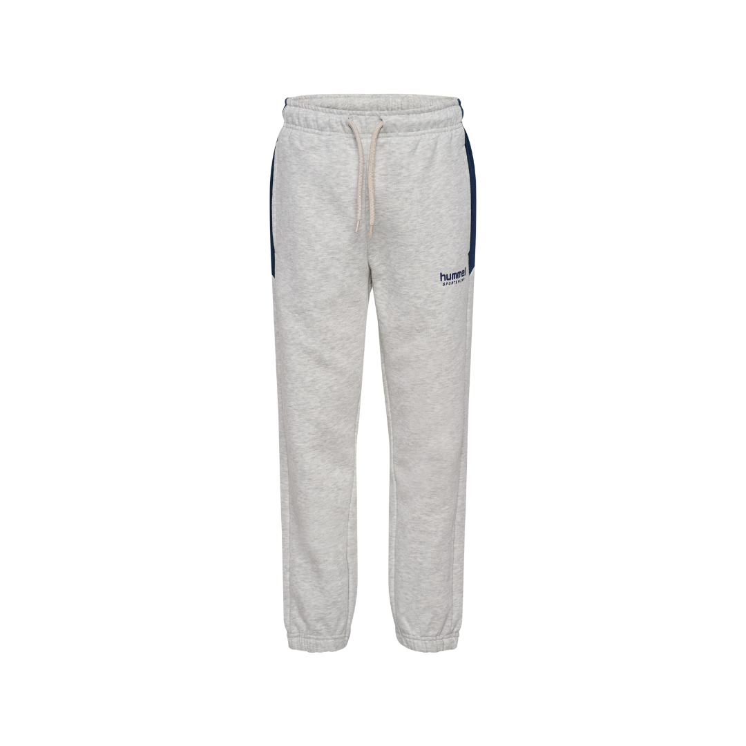 Hummel JR loose blocked sweatpant light grey melange