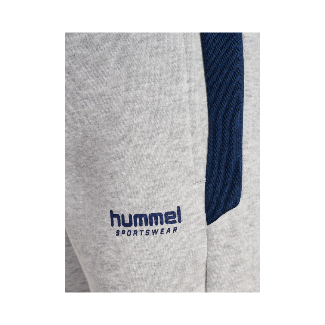 Hummel JR loose blocked sweatpant light grey melange