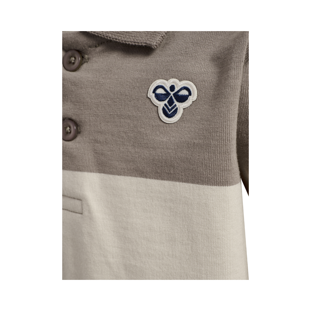 Hummel Mini loose stripe polo bluse rock ridge