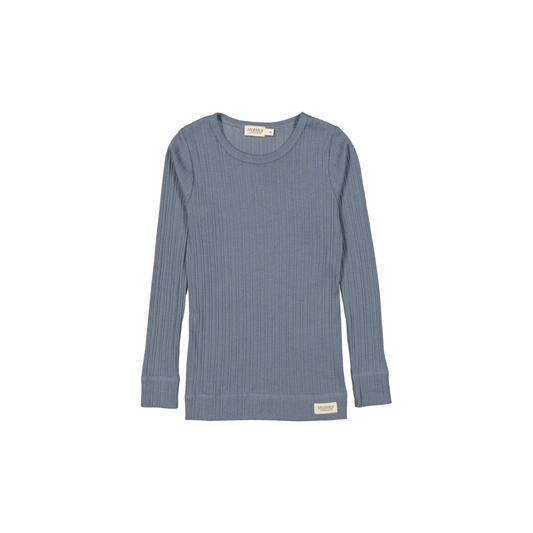 MarMar Modal broad rib plain tee stormy blue