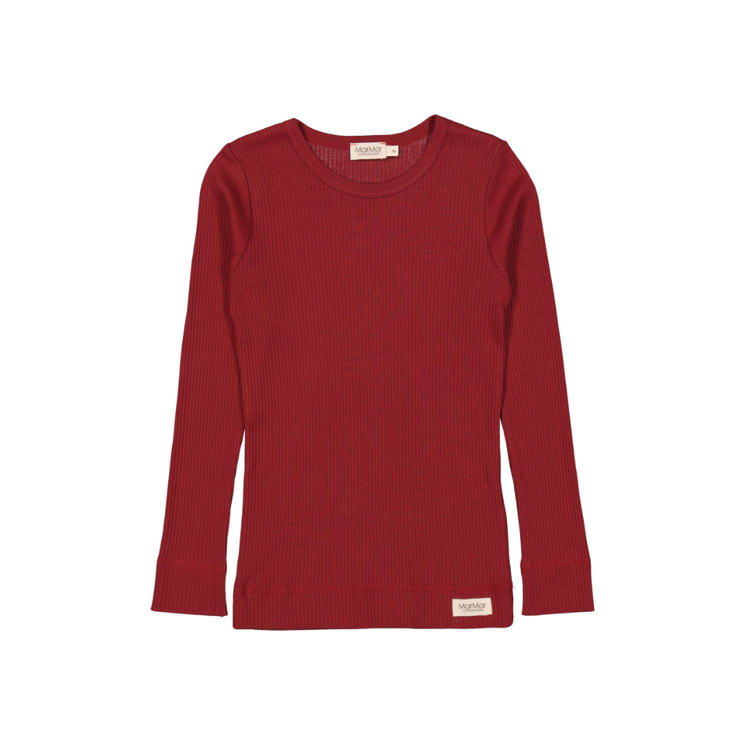 MarMar Modal plain tee hibiscus red