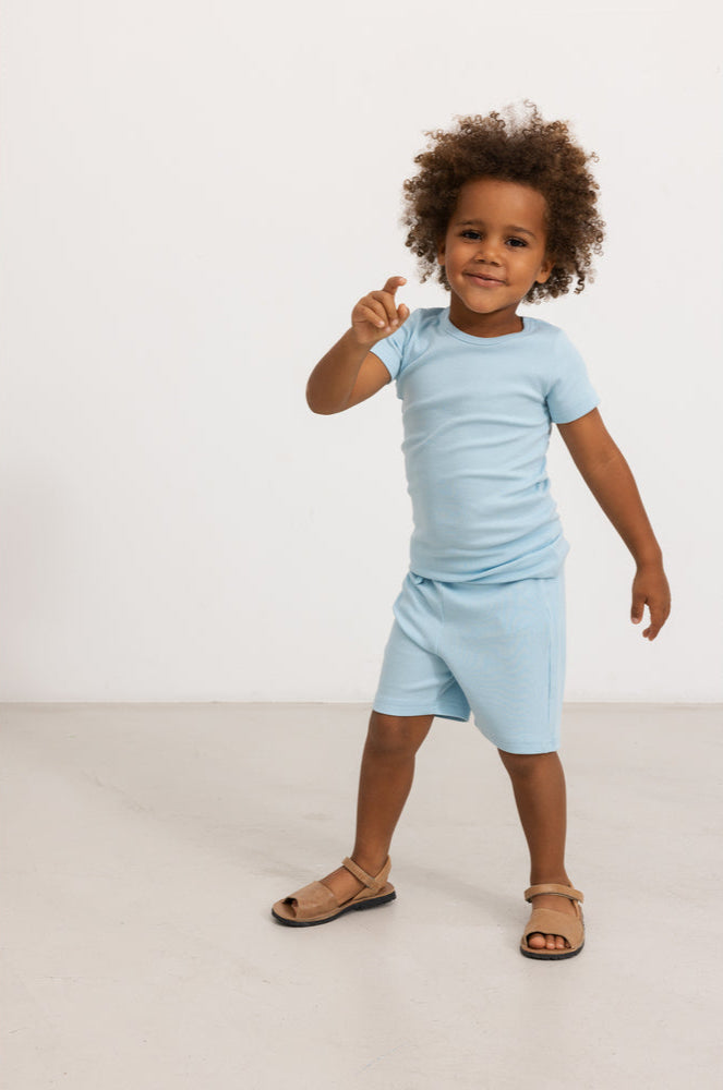 Dreng med MarMar Paulo shorts heavenly blue