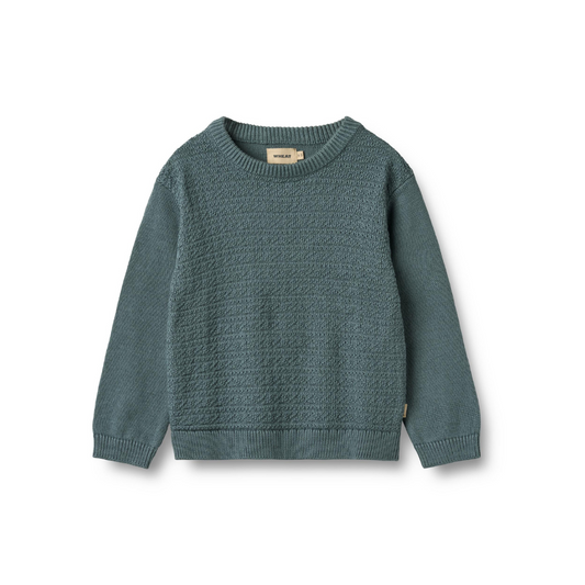 Wheat Borris strikpullover stormy weather