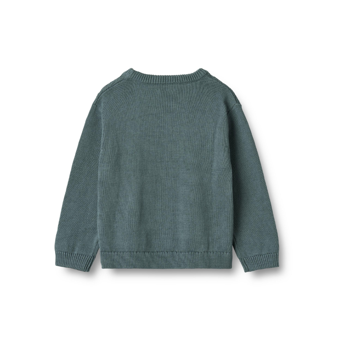 Wheat Borris strikpullover stormy weather