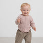 Pige med MarMar Totti strik cardigan faded rose